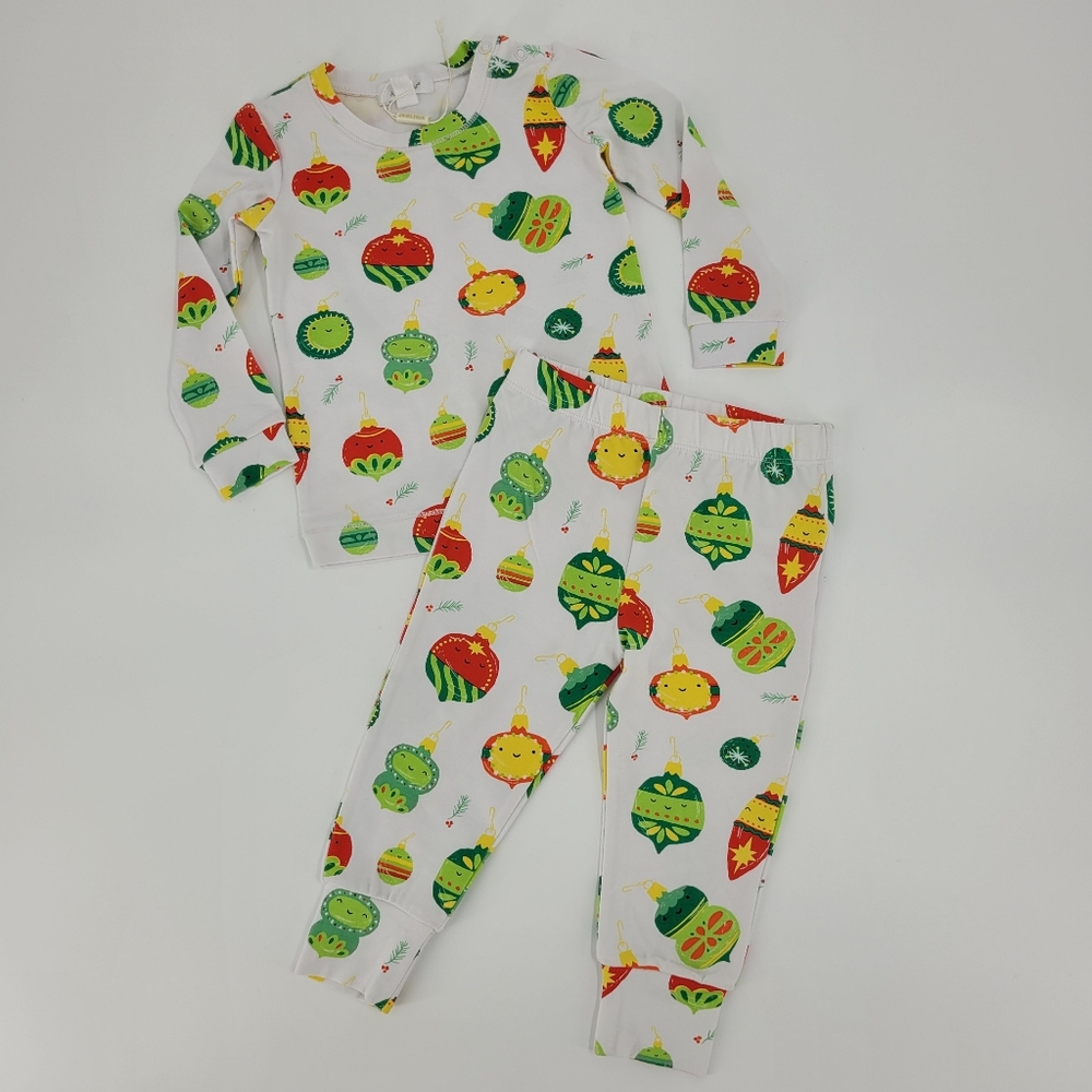 Angel Dear Pajama Set Christmas Holiday Ornaments Bamboo Baby Size 12-18mo NWOT